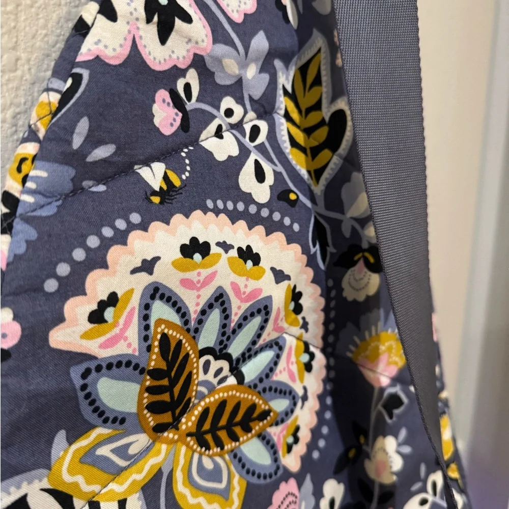 Vera Bradley Floral and Bee Patterned Sling Bag